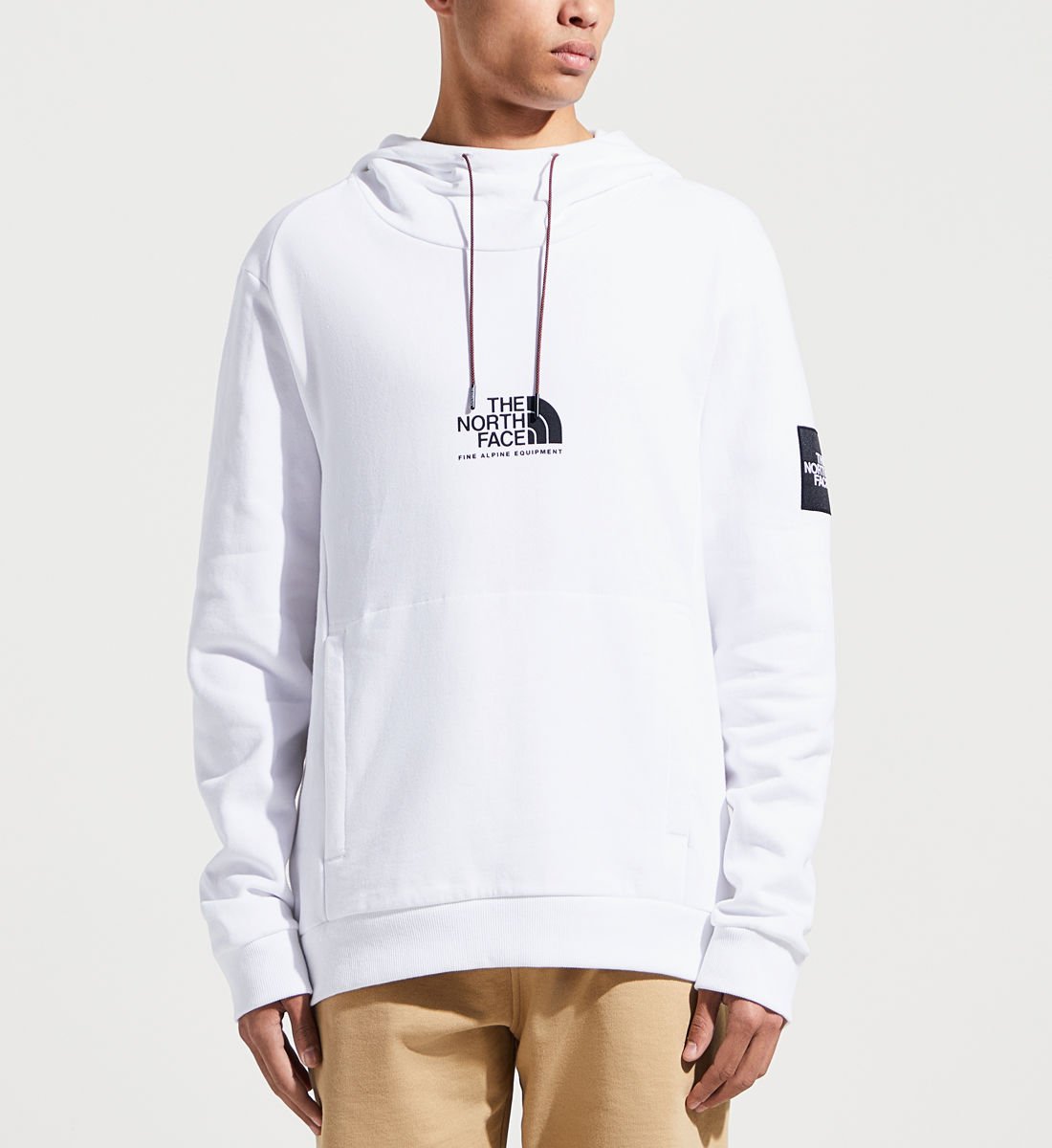 The North Face - Men's Fine Alpine Hoodie - TNF White/ Retro Orange-Pulls et Sweats-NF0A3XY3VV31