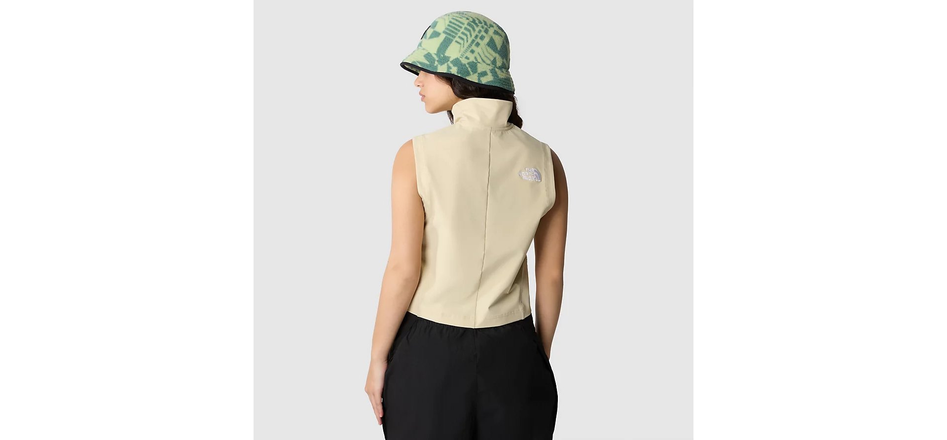 The North Face - W 2000S Zip Top - Gravel-T-shirt-NF0A852V3X41