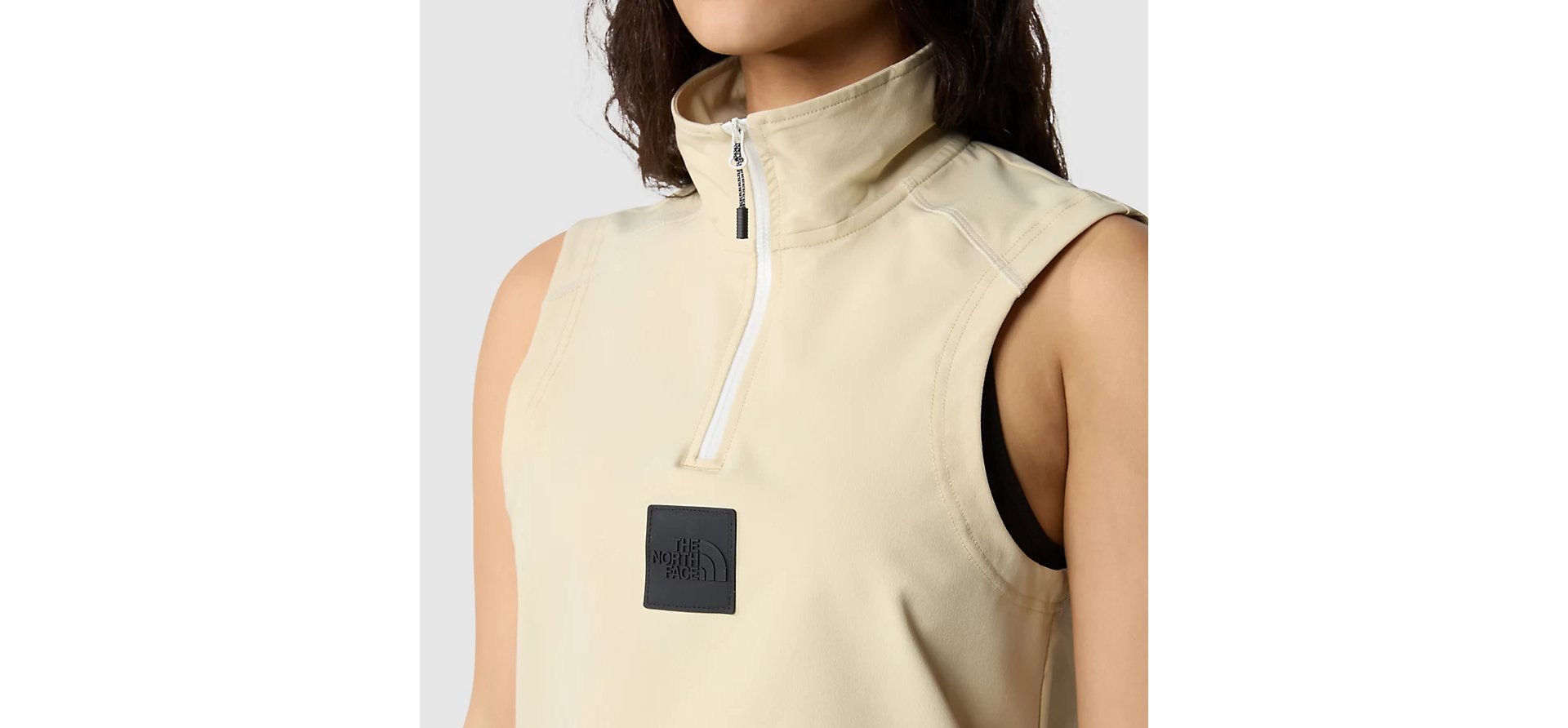 The North Face - W 2000S Zip Top - Gravel-T-shirt-NF0A852V3X41