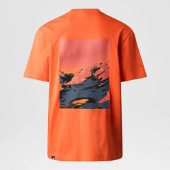 The North Face - M Graphic T-shirt 3 - Retro Orange-T-shirts-NF0A83HRLV31