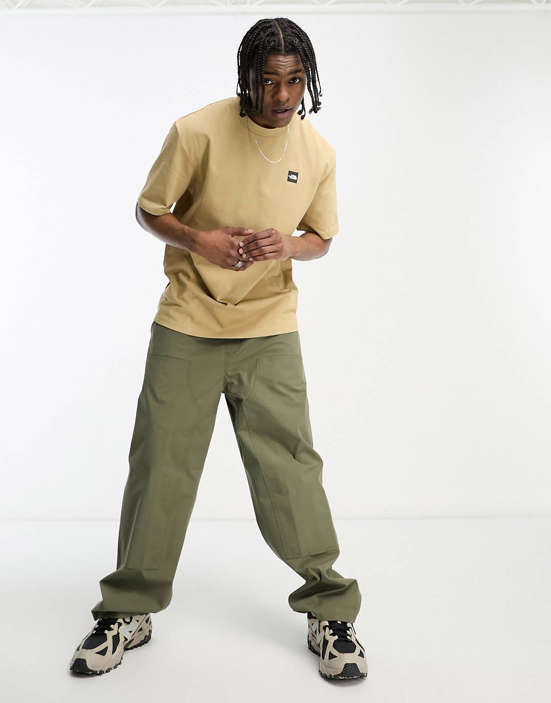 The North Face - Men's Summer Logo T-shirt - Khaki Stone-T-shirts-NF0A823ALK51