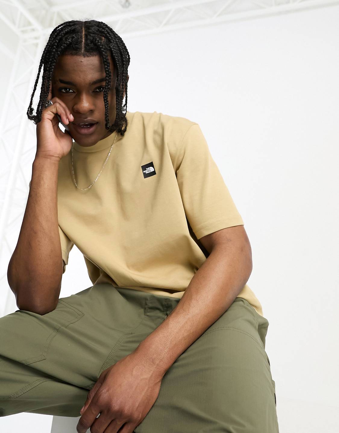 The North Face - Men's Summer Logo T-shirt - Khaki Stone-T-shirts-NF0A823ALK51