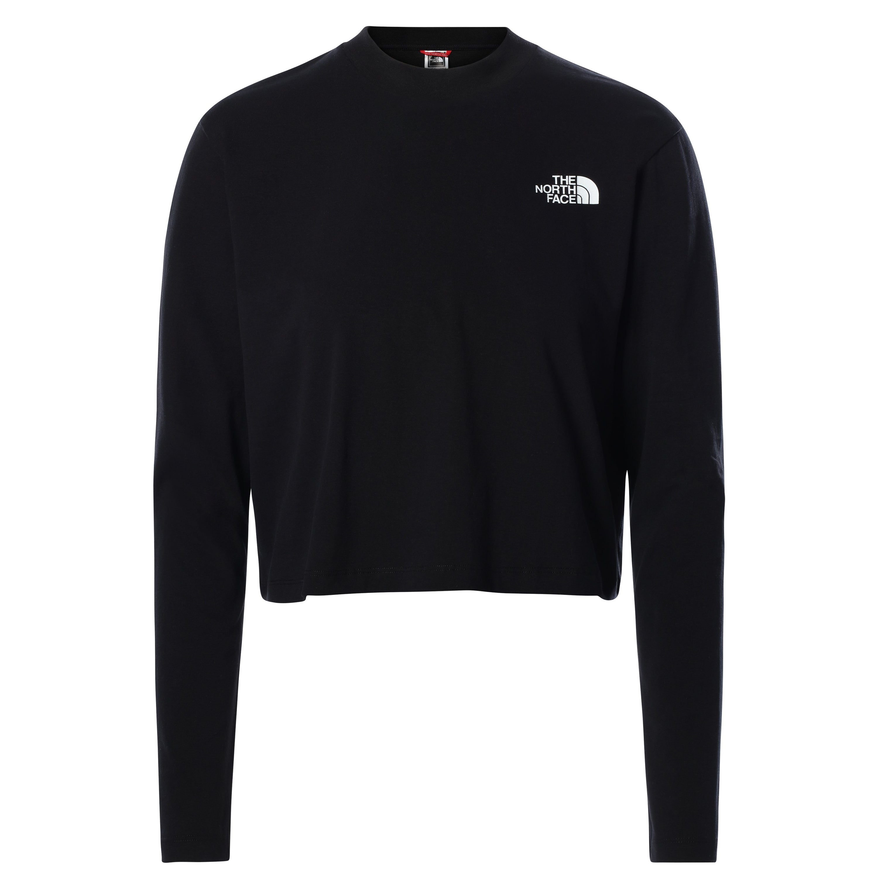 The North Face - W LS Crop Tee TNF - Black-Tops-NF0A5581JK31