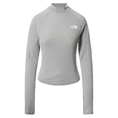 The North Face - W Tekware Long Sleeve Top - Meld Grey Heather-Tops-NF0A5GGJDV9