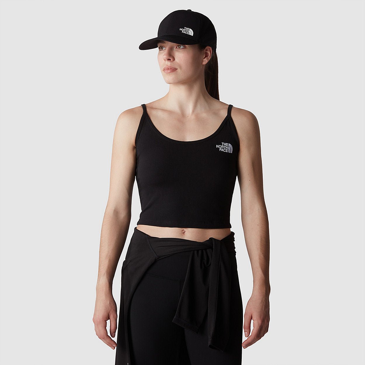 The North Face - Women's Crop Tank - TNF Black-Tops-NF0A55AQJK31