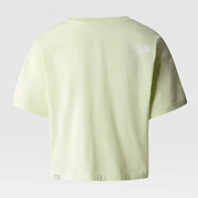 The North Face - Women's Cropped Simple Dome Tee - Lime Cream-Tops-NF0A4SYCN131