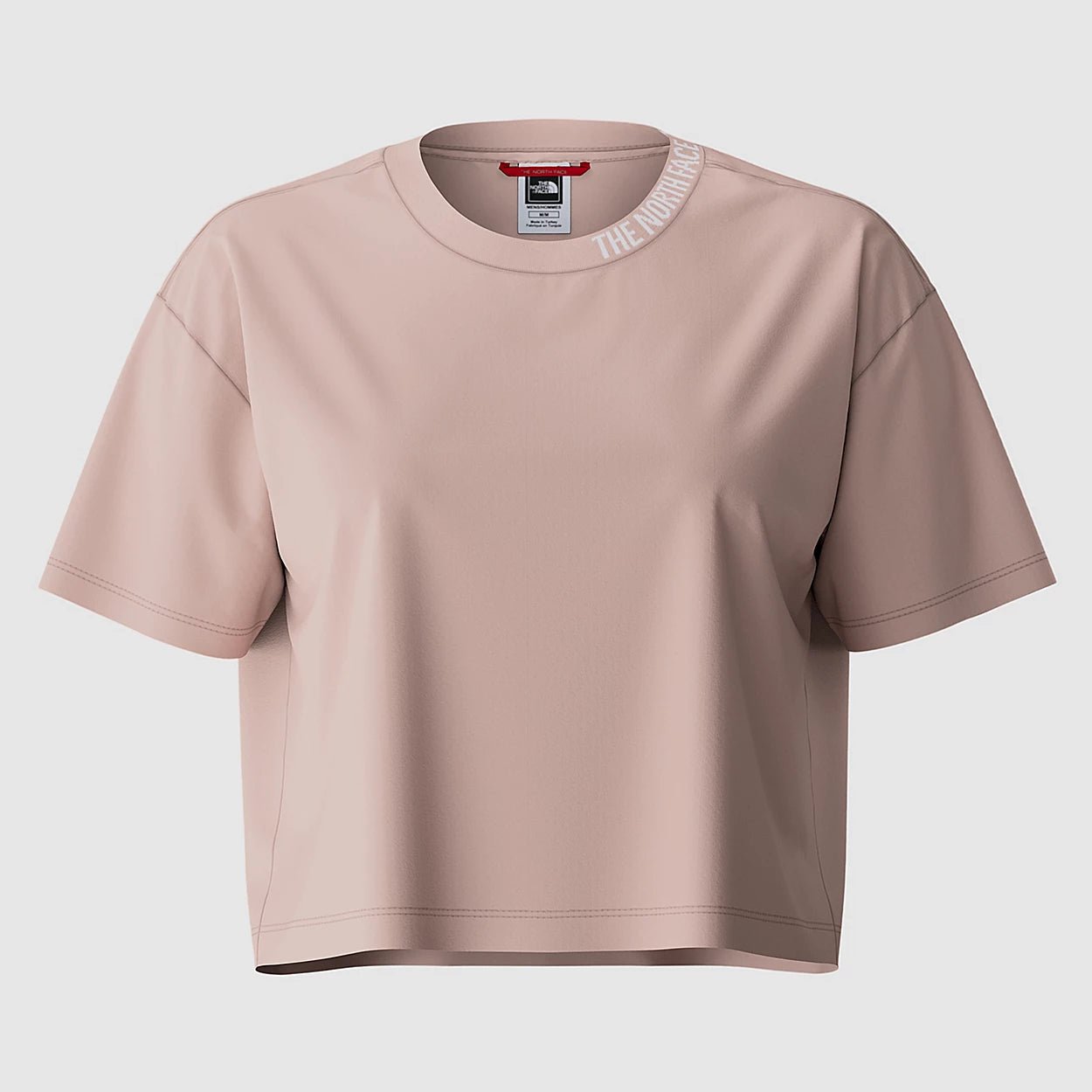 The North Face - Women's New SS Crop Zumu Tee - Pink Moss-Tops-NF0A5ILXLK61