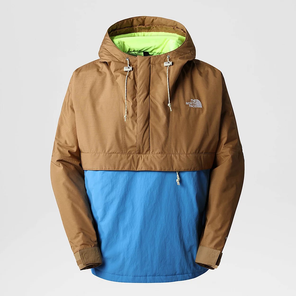 The North Face - Men's 78 Low-Fi Hi-Tek Windjammer Jacket - Utility Brown/ Super Sonic Blue/-Vestes et Manteaux-NF0A7ZYRWK51
