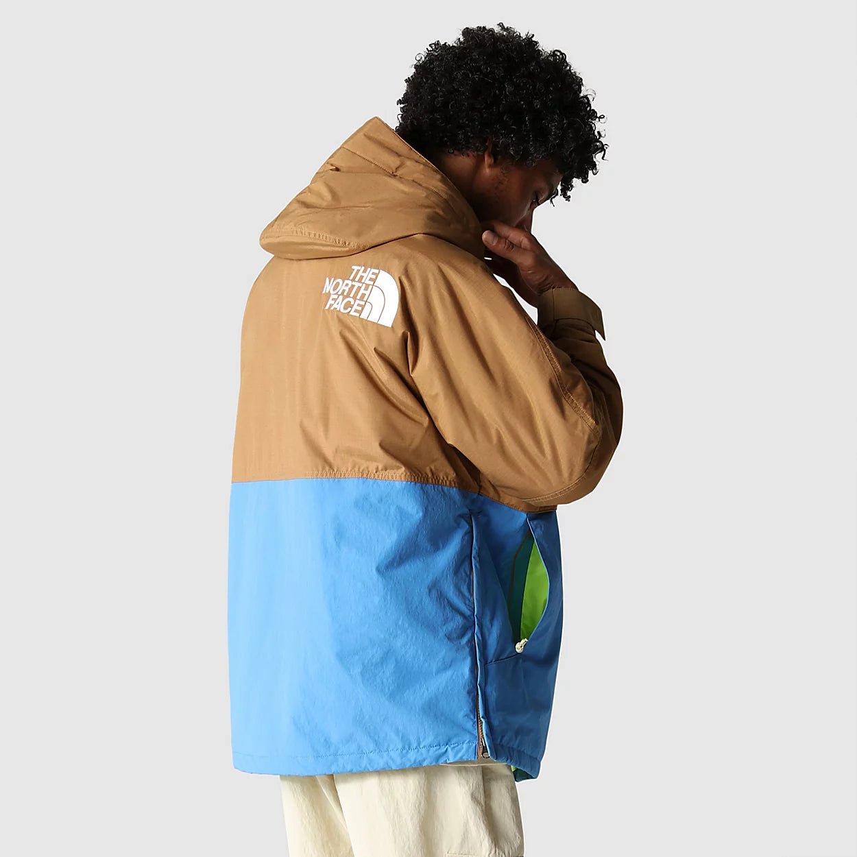 The North Face - Men's 78 Low-Fi Hi-Tek Windjammer Jacket - Utility Brown/ Super Sonic Blue/-Vestes et Manteaux-NF0A7ZYRWK51