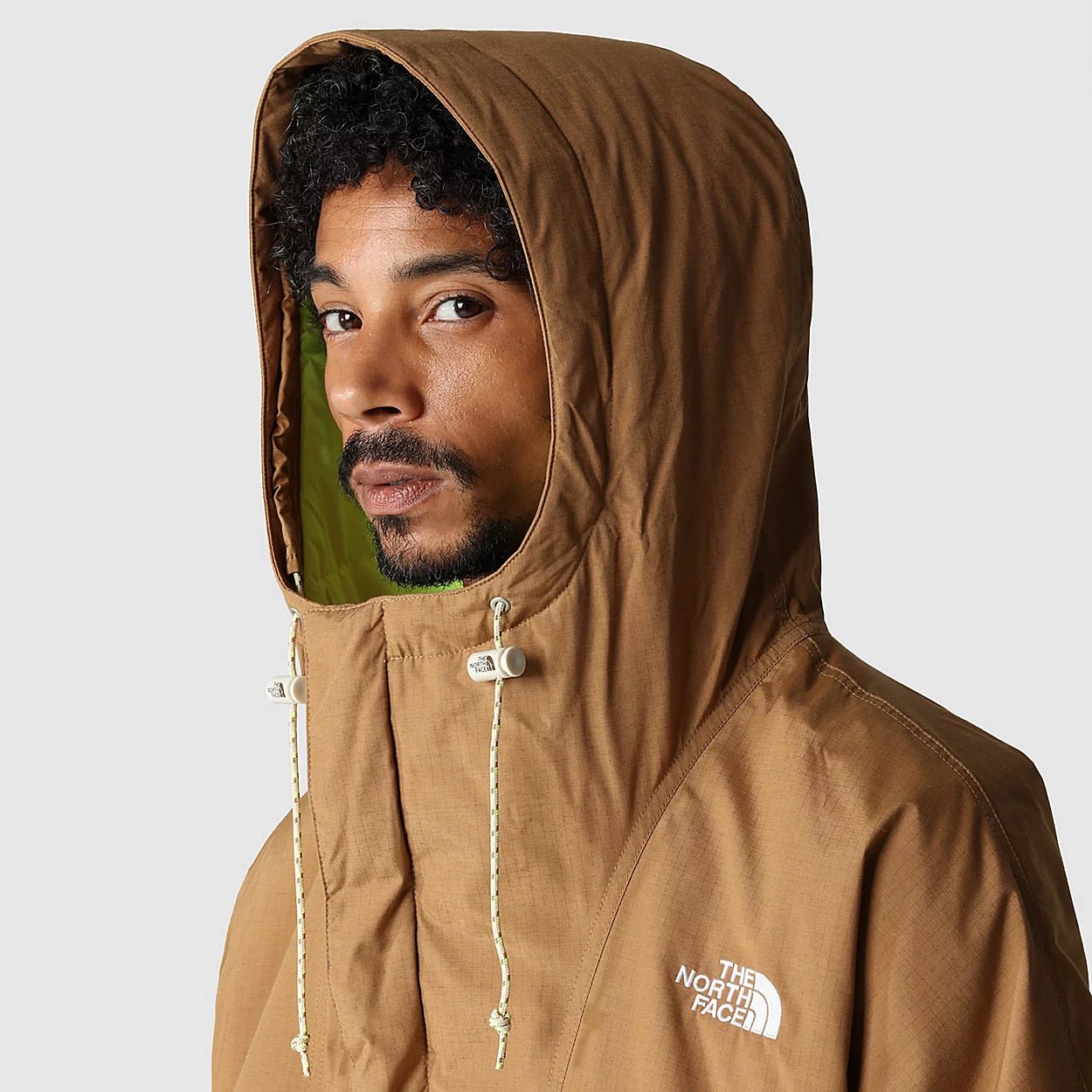 The North Face - Men's 78 Low-Fi Hi-Tek Windjammer Jacket - Utility Brown/ Super Sonic Blue/-Vestes et Manteaux-NF0A7ZYRWK51