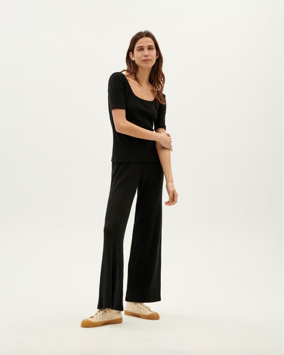 Thinking Mu - Black Trash Dalia Pants - Summer 2022-Jupes et Pantalons-WPT00075