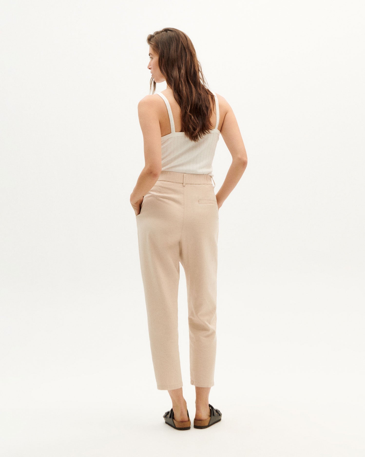 Thinking Mu - Eco-Friendly - Hemp Rina Pants - Pearl-Jupes et Pantalons-WPT00152