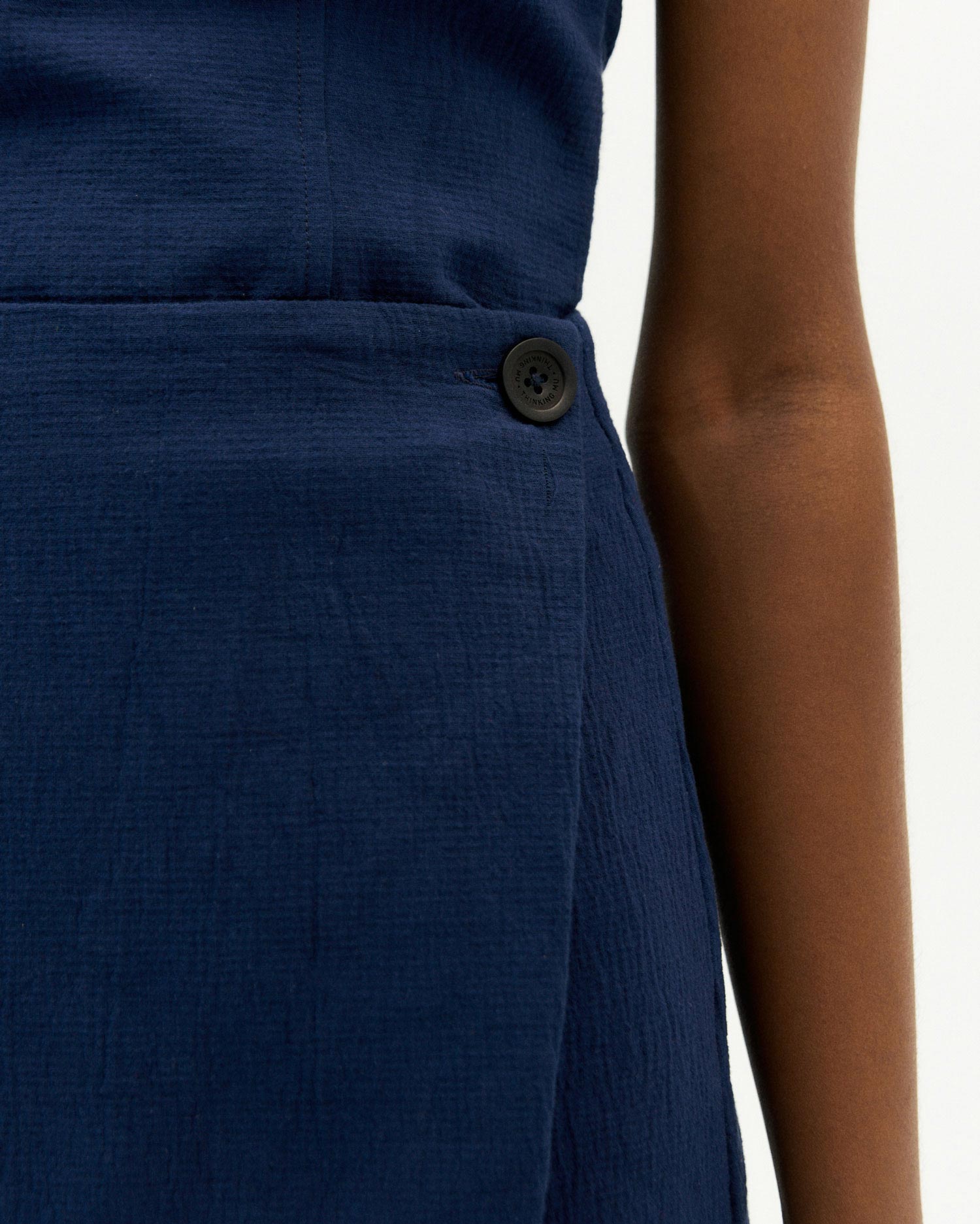 Thinking Mu - Eco-Friendly - Milena Skirt - Navy-Jupes et Pantalons-WSK00093