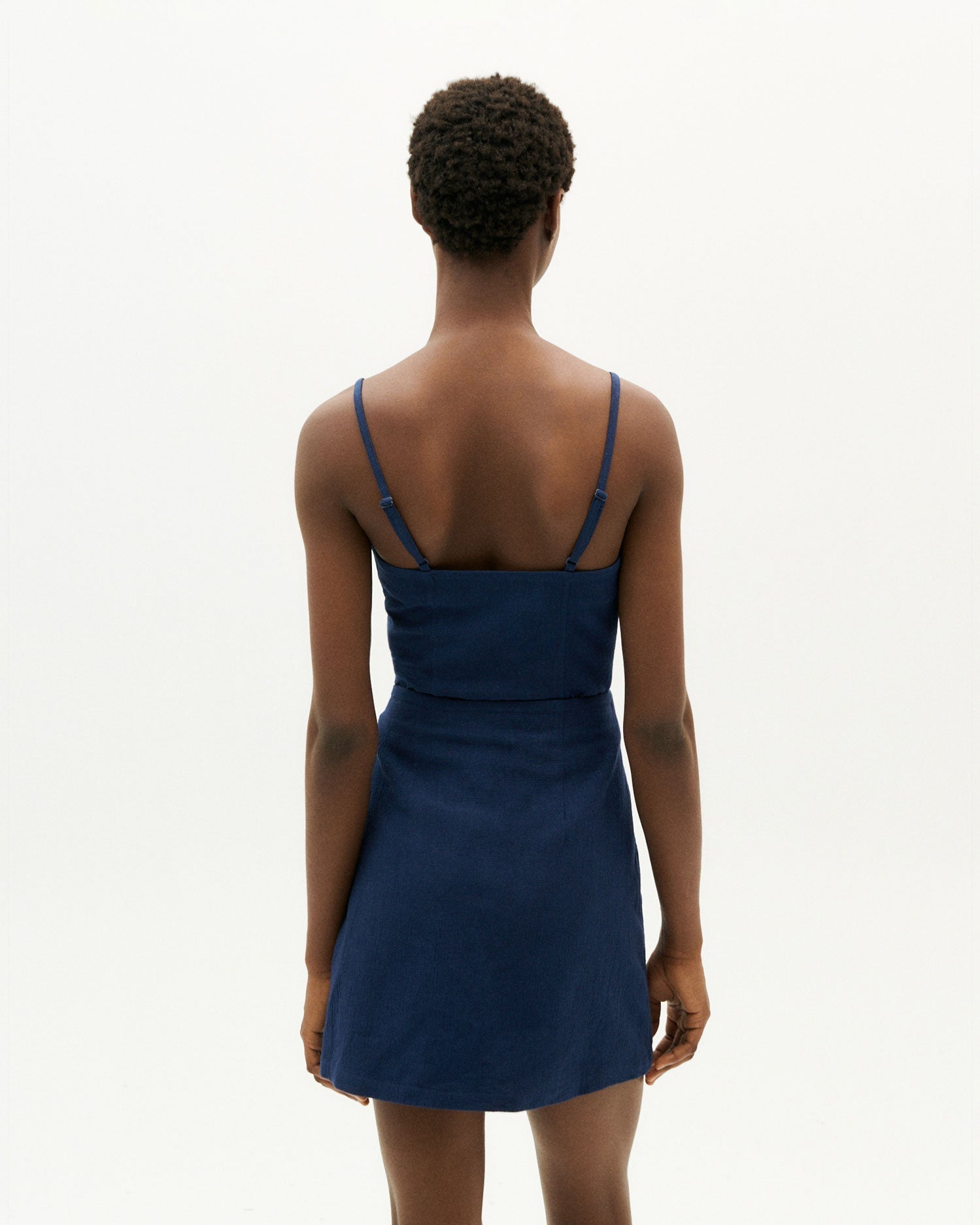 Thinking Mu - Eco-Friendly - Milena Skirt - Navy-Jupes et Pantalons-WSK00093