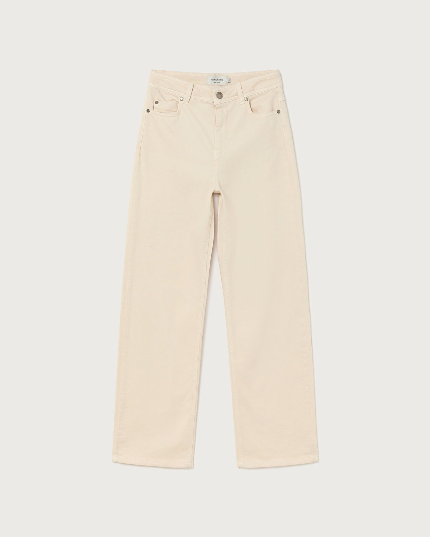 Thinking Mu - Eco-Friendly - Theresa Pants - Ivoire-Jupes et Pantalons-WPT00139