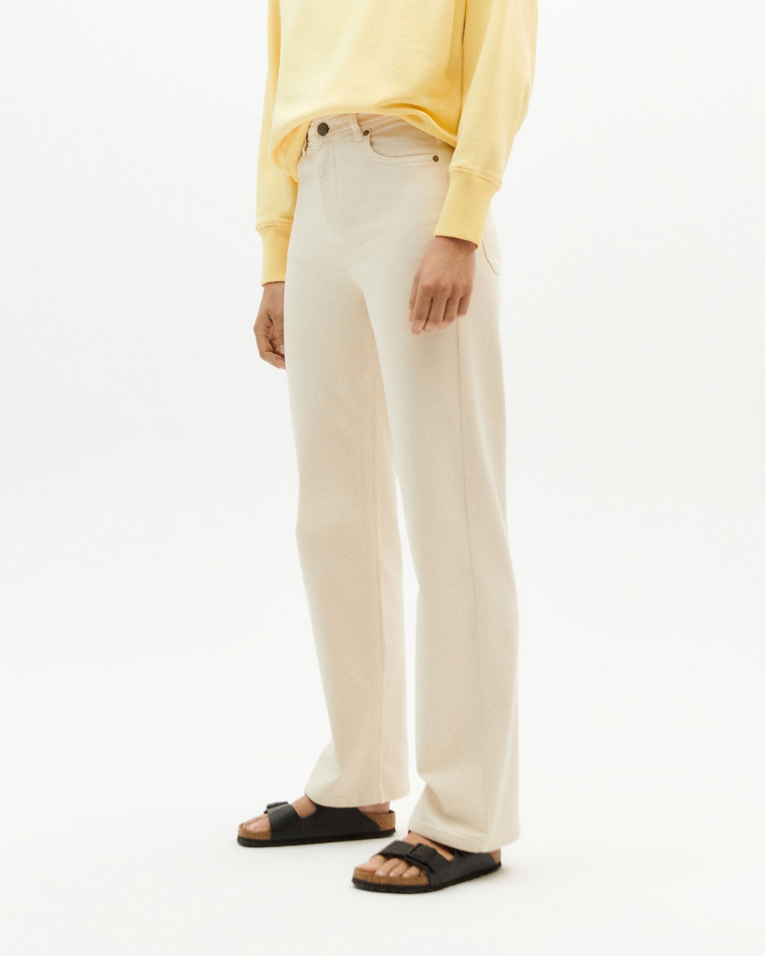 Thinking Mu - Eco-Friendly - Theresa Pants - Ivoire-Jupes et Pantalons-WPT00139