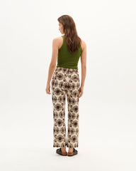 Thinking Mu - Solet Mariam Pant - Beige and brown - Eco-responsable-Jupes et Pantalons-WPT00146