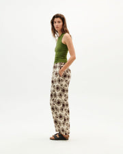 Thinking Mu - Solet Mariam Pant - Beige and brown - Eco-responsable-Jupes et Pantalons-WPT00146