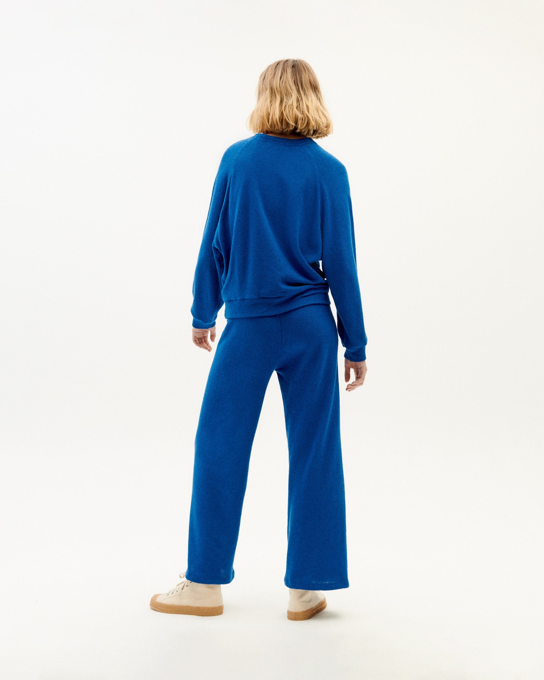 Thinking Mu - Trash Eri Pants - Klein Blue- Eco-friendly-Jupes et Pantalons-WPT00119