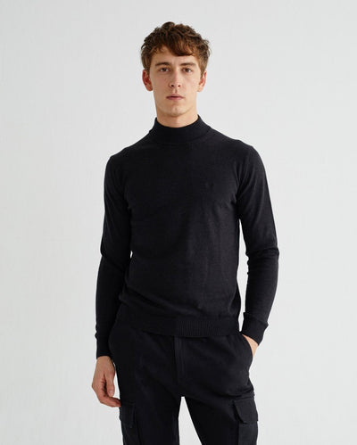 Thinking Mu - Men Martin Sweater Black-Pantalons et Shorts-MKN00043
