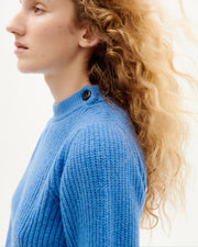Thinking Mu - Blue Hera Knitted Sweater - Eco-responsable-Pulls et Sweats-WKN00110