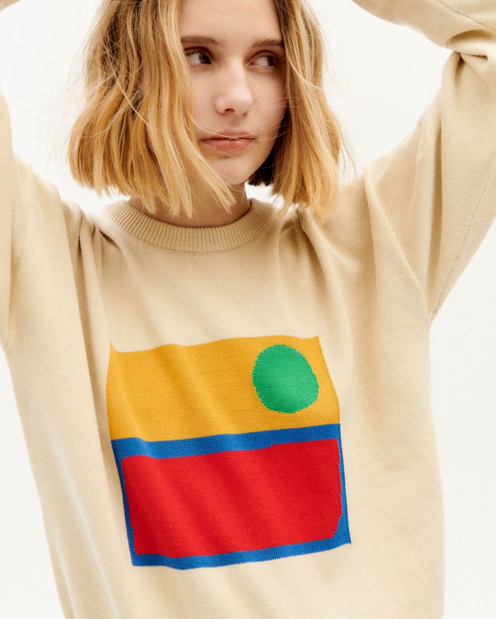 Thinking Mu - Le Soleil Trash Paloma Knitted Sweater - Eco-responsable-Pulls et Sweats-WKN00127