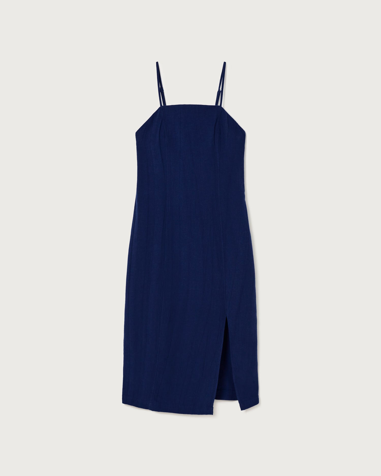 Thinking Mu - Bambula Mia Dress - Navy - Organic-Robes-WDR00191