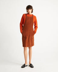 Thinking Mu - Clay Red Bell Dress - Eco-responsable-Robes-WDR00121