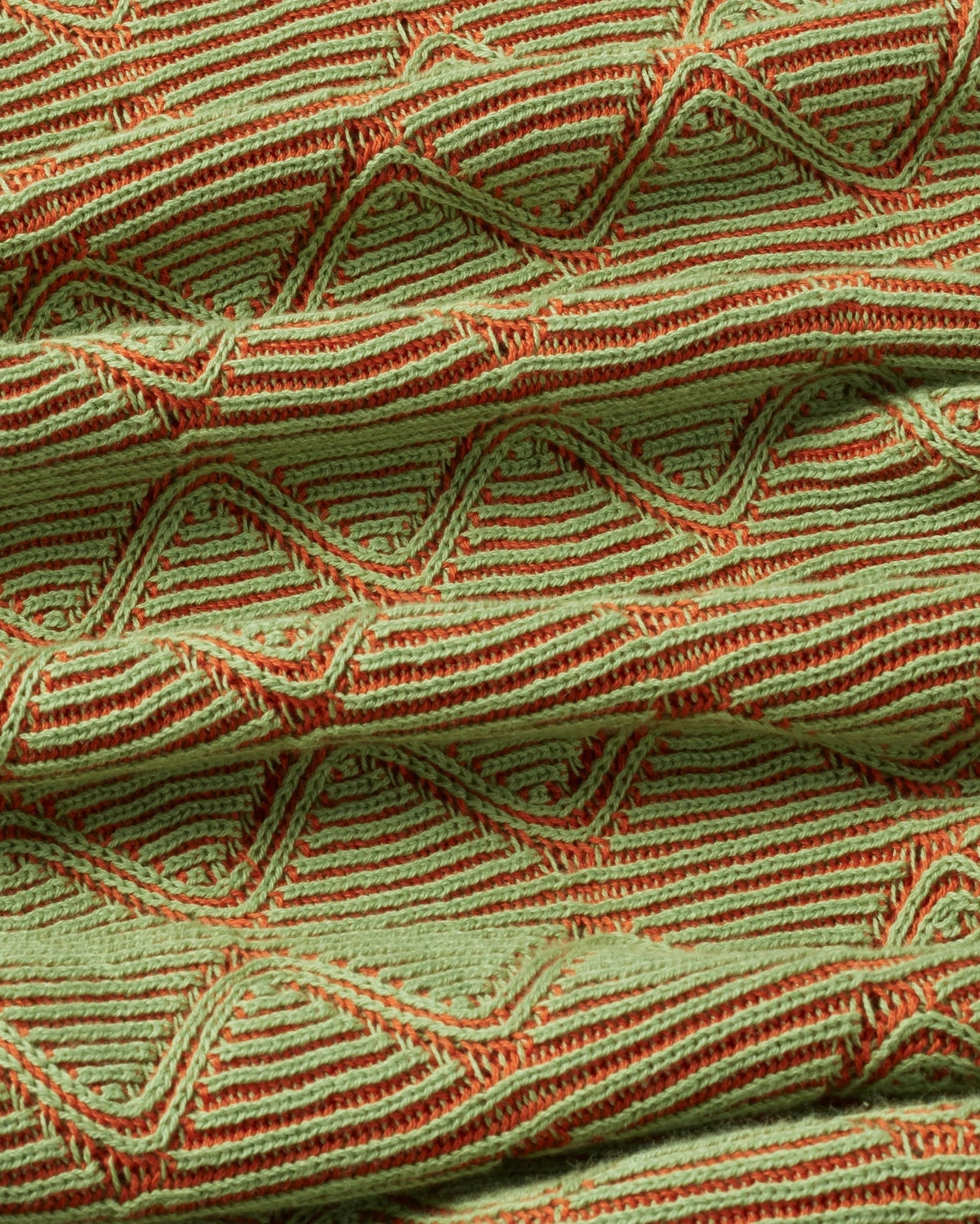 Thinking Mu Femme - Parrot Pippi Knitted Dress - Green and Orange-Robes-WKN00177