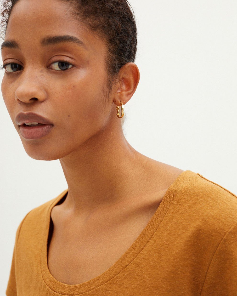 Thinking Mu - Brown Hemp Regina T-shirt-Tops-WTS00282