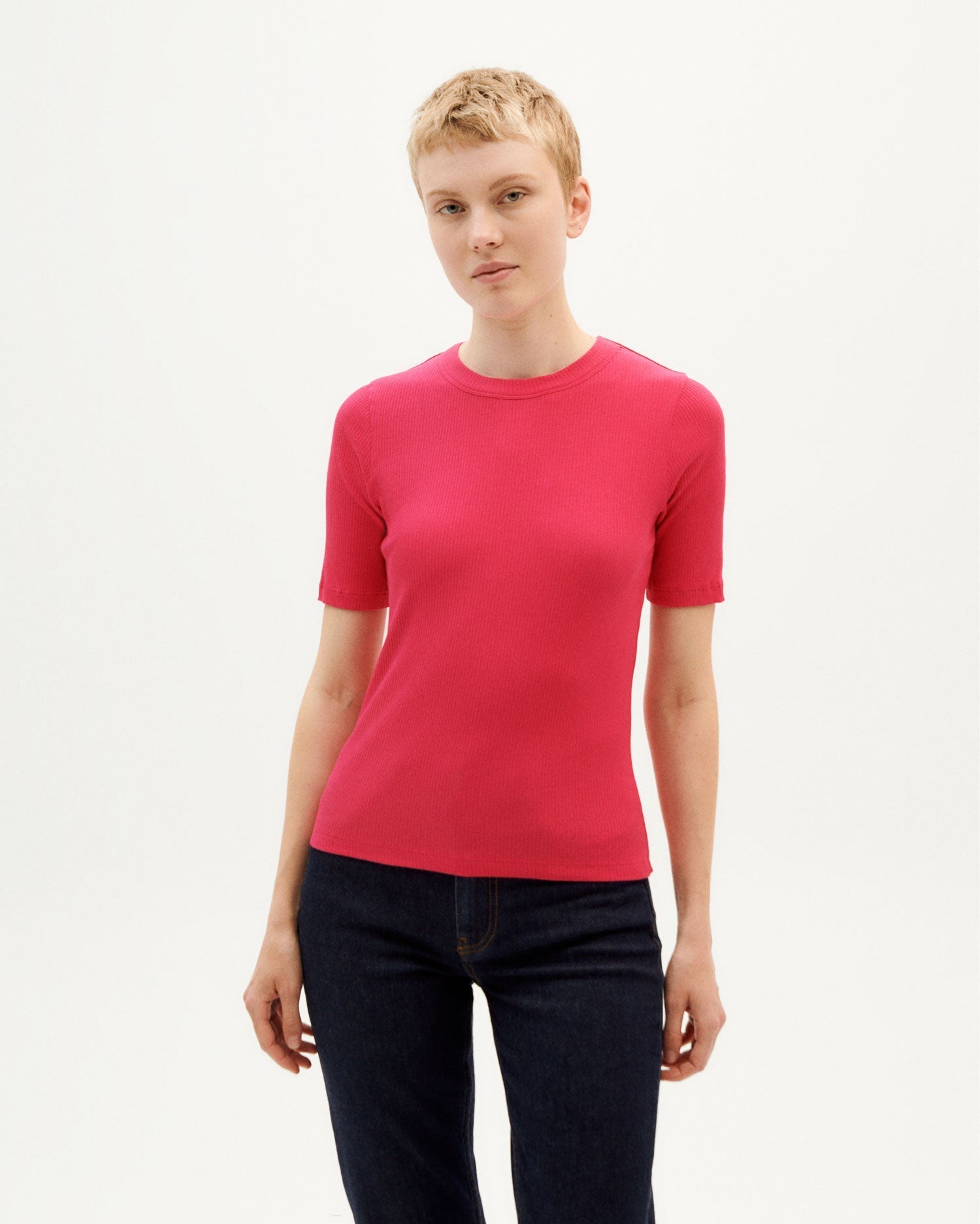 Thinking Mu - Dakota Top - Fuscia-Tops-WTP00119