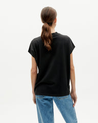 Thinking Mu Femme - Basic Volta T-shirt - Black-Tops-WTS00225