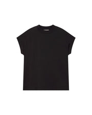 Thinking Mu Femme - Basic Volta T-shirt - Black-Tops-WTS00225