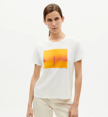 Thinking Mu Femme - Rousteau Ida T-shirt - White-Tops-WTS00356