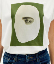Thinking Mu Femme - Sense 1 Volta T-shirt - White-Tops-WTS00364