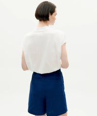 Thinking Mu Femme - Sense 2 Volta T-shirt - White-Tops-WTS00365
