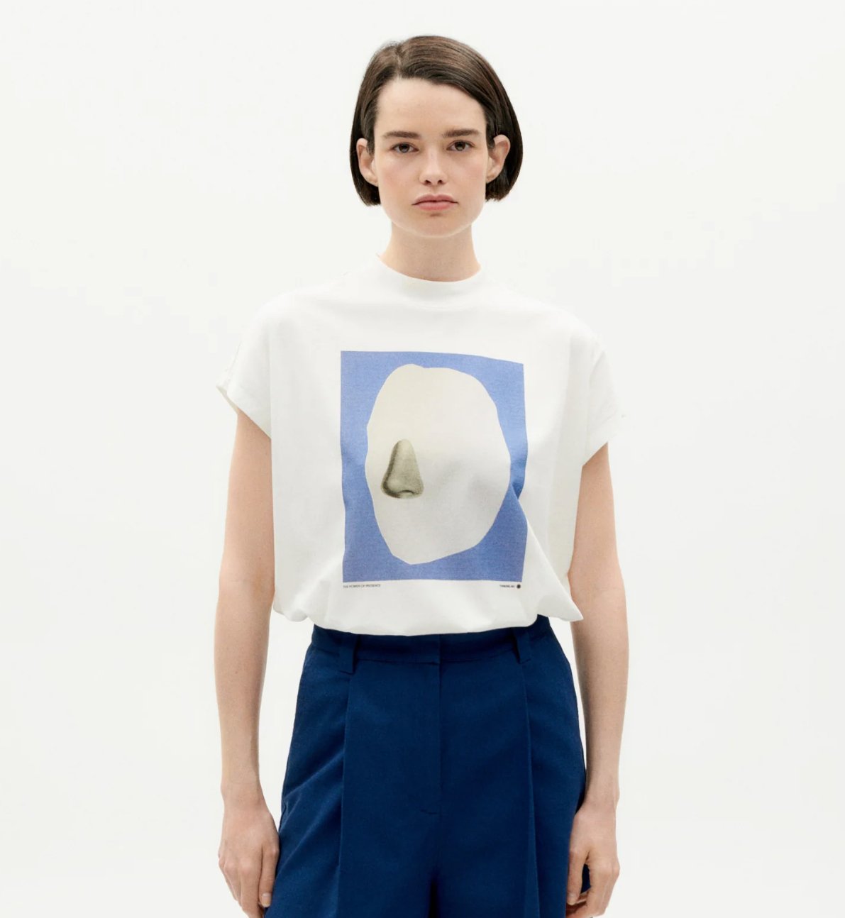 Thinking Mu Femme - Sense 2 Volta T-shirt - White-Tops-WTS00365