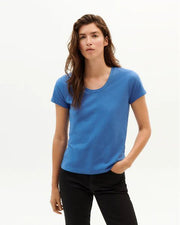 Thinking Mu - Hemp Regina T-shirt - Blue-Tops-WTS00306