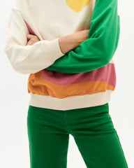 Thinking Mu - Sunset Sweatshirt - Cream - Eco-responsable-Tops-WSS00120