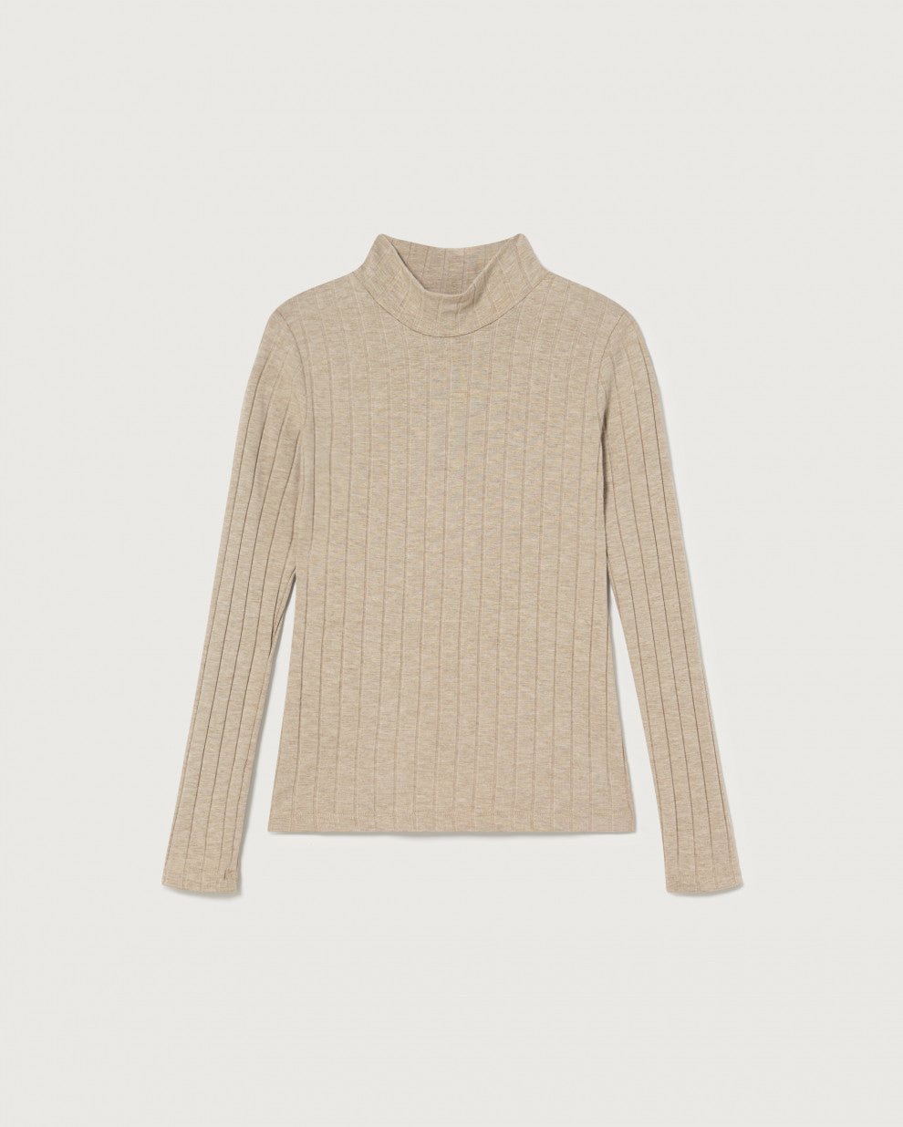 Thinking Mu - Taupe Trash Ellen LS Top - Eco-responsable-Tops-WPT00108