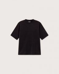 Thinking Mu Woman - Basic Black Mock T-shirt - Eco-responsable-Tops-WTS00180