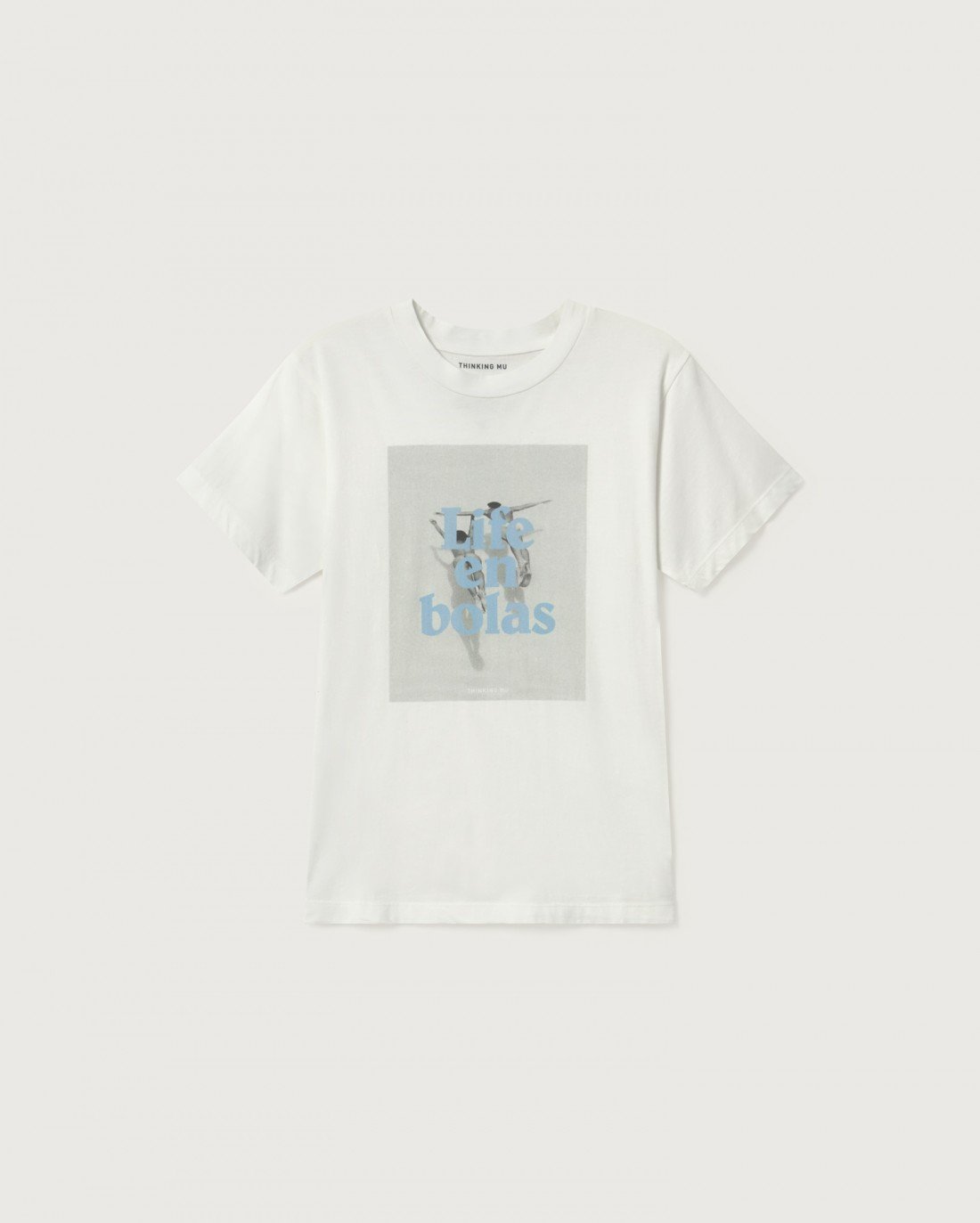 Thinking Mu Women - Life En Bolas T-shirt - White-Tops-WTS00217