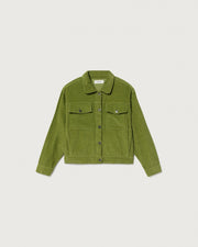 Thinking Mu - Green Corduroy Turan Jacket - Eco-responsable-Vestes et Manteaux-WJK00051