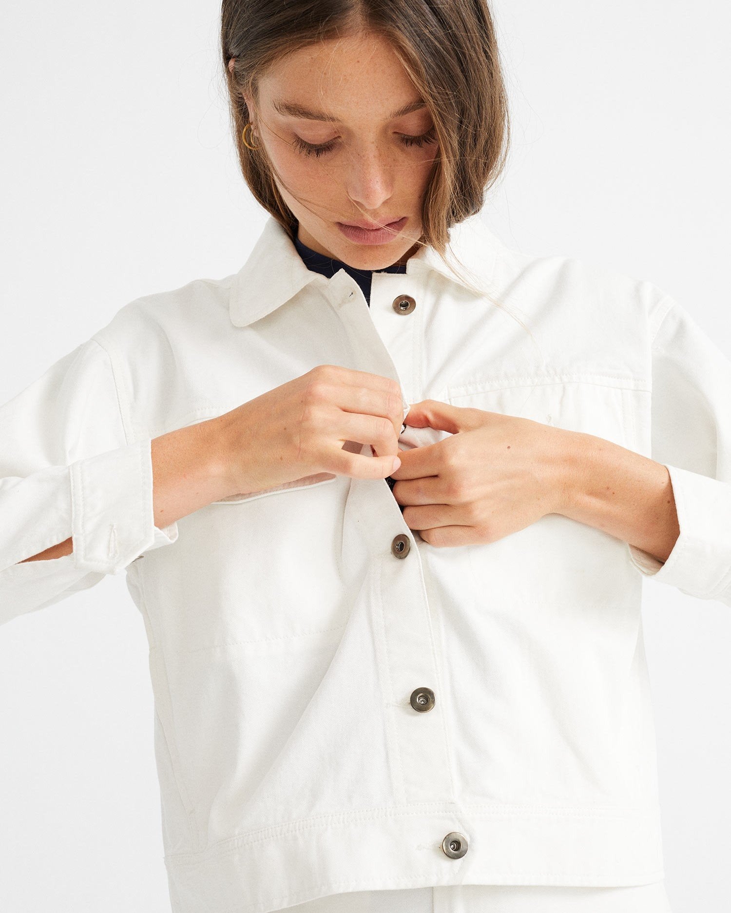 Thinking Mu Women - Jacket Turan- White-Vestes et Manteaux-WJK00038