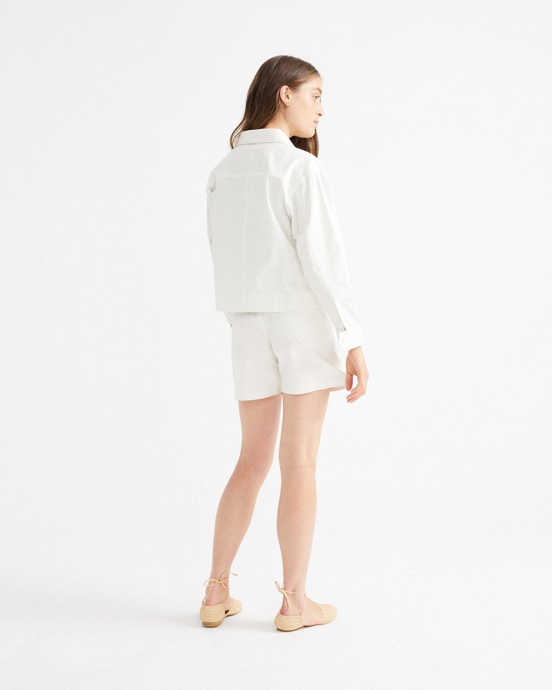 Thinking Mu Women - Jacket Turan- White-Vestes et Manteaux-WJK00038