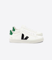Veja - Sneakers Campo Chromefree Leather- Extra White Black Emeraude - Nouveauté - Eco responsable-Chaussures-CP0503155A