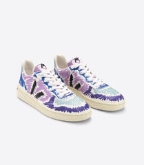 Veja x Marni - V-10 Leather - Marni Orchid Black-Chaussures-VX0203081A