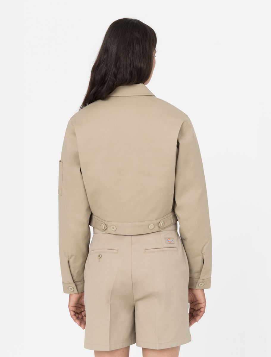 Dickies - Lined Eisenhower Cropped Woman Jacket - Khaki