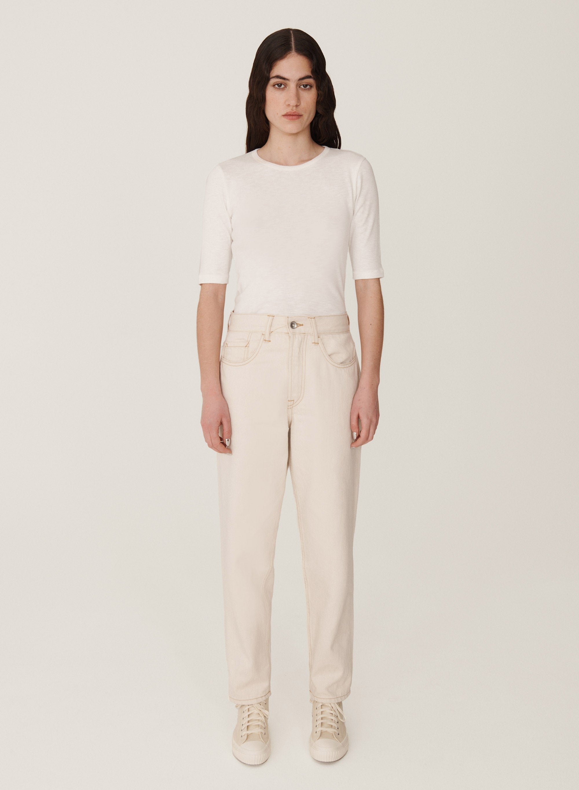 YMC - Earth Tearaway Selvedge Denim Jean - Ecru-Jean-P4AZB